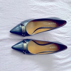 Kitten heel coach blue